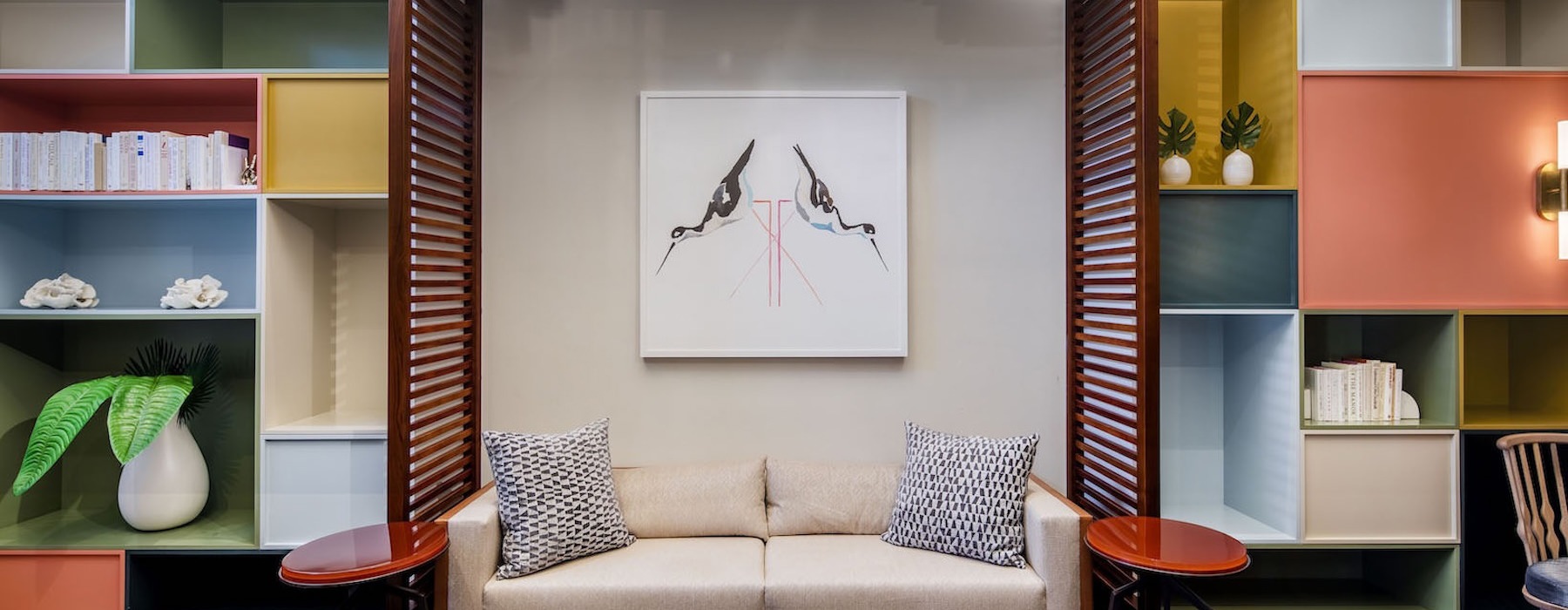 resident lounge with ample lighting